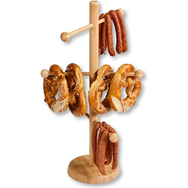 KESPER | Brez'n- und Wurstständer, 6-armig, Material: Bambus, Maße: Ø 15 cm/Höhe: 50 cm, Farbe: Braun | 58616 – Bild 2