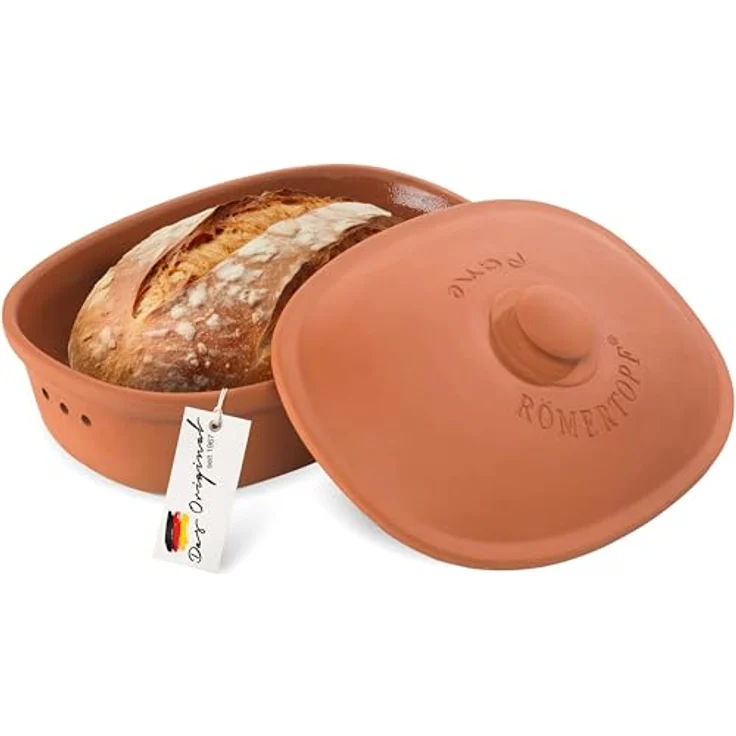 Römertopf Ovaler Brottopf MEDIUM 30x21cm – Bild 2