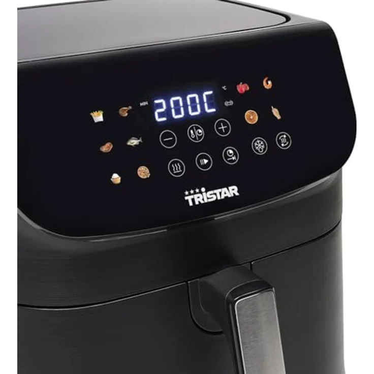Tristar FR-9073, Heißluftfritteuse mit 9 l Volumen, 1800 W Leistung, 12 Voreinstellungen, LED-Touchscreen, 30 °C - 200 °C, 240 Minuten Timer – Bild 2