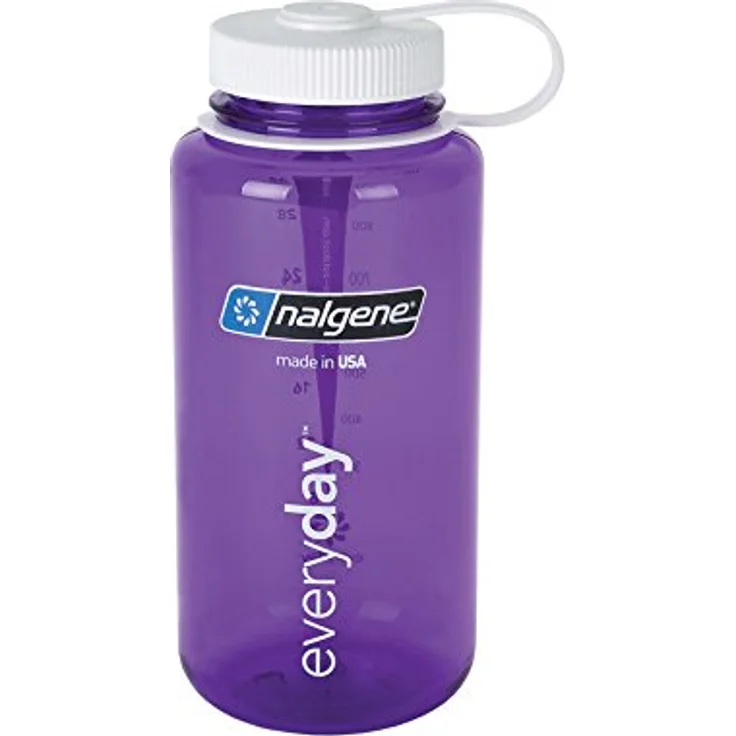 Nalgene Uni Wide Mouth 1L Trinkflasche, Grau, 1 – Bild 9
