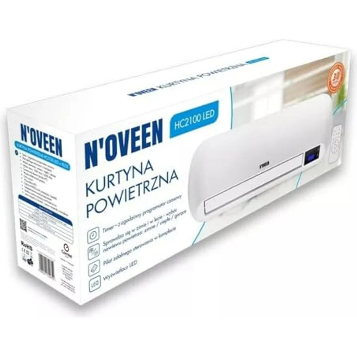 Noveen HC2100 2000W Heating Curtain + Remote Control, Heizkörper, Weiss - Leistung [W]: 2000 – Bild 2