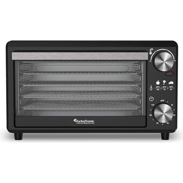 TurboTronic TurboWave BIO Dörrgerät, 5 Ebenen, 350 Watt, schwarz, Metall - Preisvergleich – Bild 4