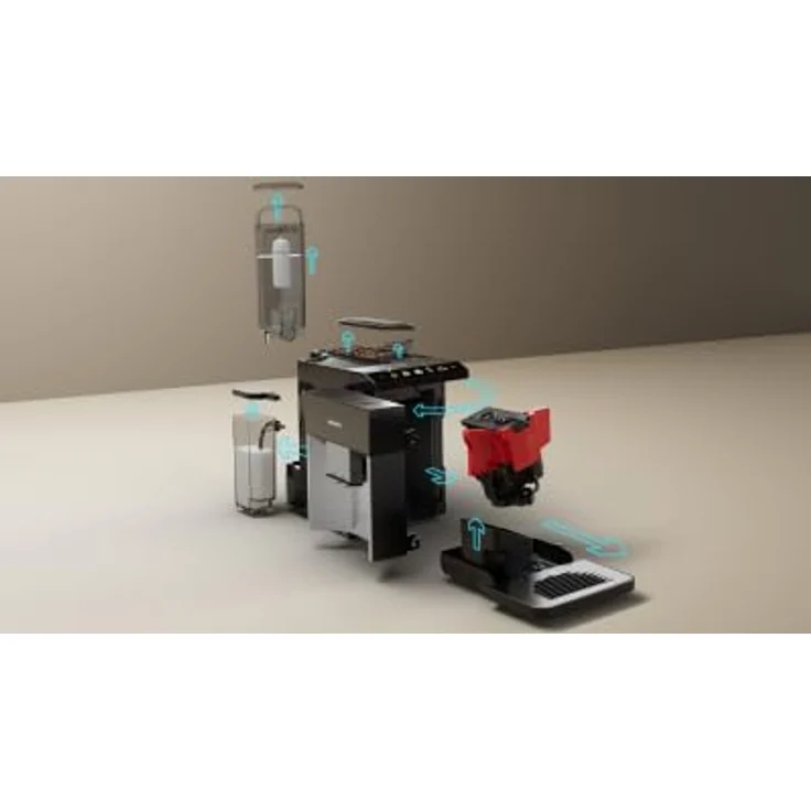 Siemens TQ515D03 EQ500 Kaffeevollautomat Edelstahl - Klavierlack schwarz, Kaffeevollautomat, Schwarz – Bild 7