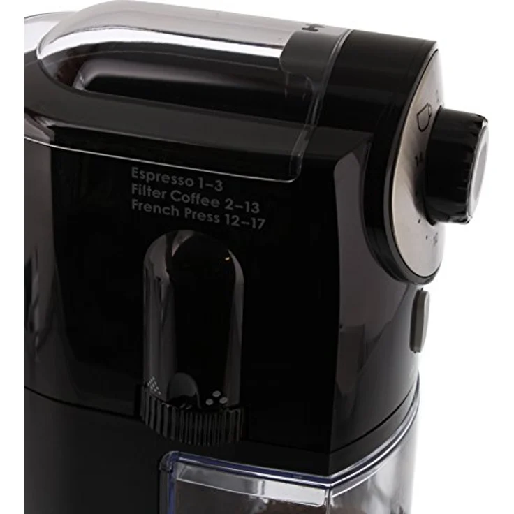 Melitta 1019-02 Kaffeemühle Molino, elektrisch, Scheibenmahlwerk, schwarz , 1 Stück (1er Pack) – Bild 3