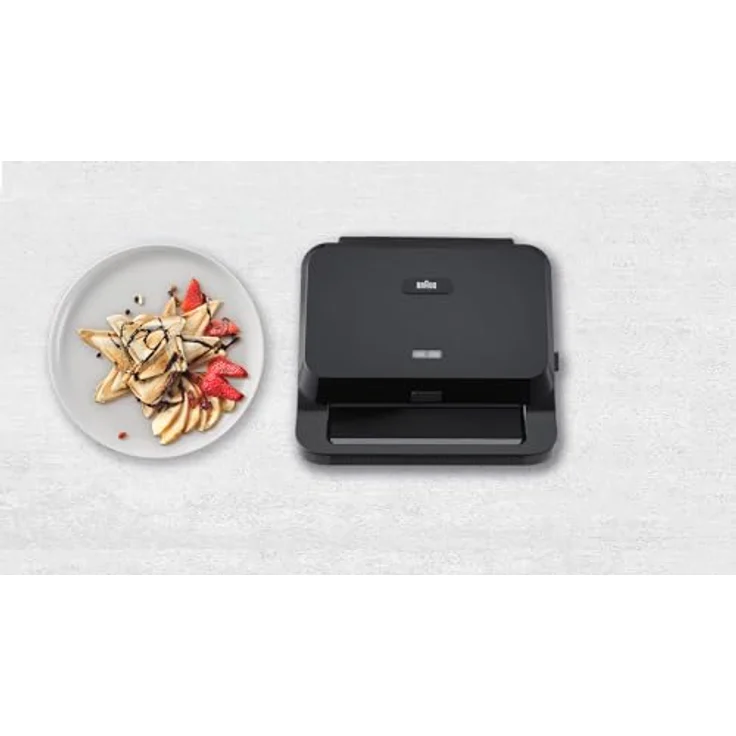 Braun Sandwichmaker Braun SM5000BK Sandwich Maker und Grill. Multifunktionaler Kontaktgrill und Waffeleisen in elegantem Schwarz – Bild 6
