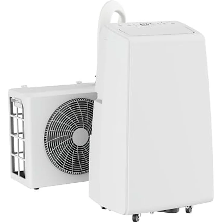 FM SOLAR Mobile Klimaanlage mit WiFi, 12.000 BTU, Heizung, für Räume bis 42 m², weiß – Bild 1