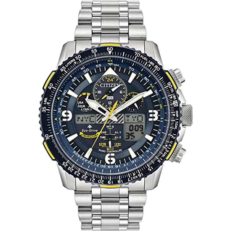 Citizen Herren Armbanduhr Funk Eco Drive JY8078 52L Promaster Skyhawk Blue Angel – Bild 2