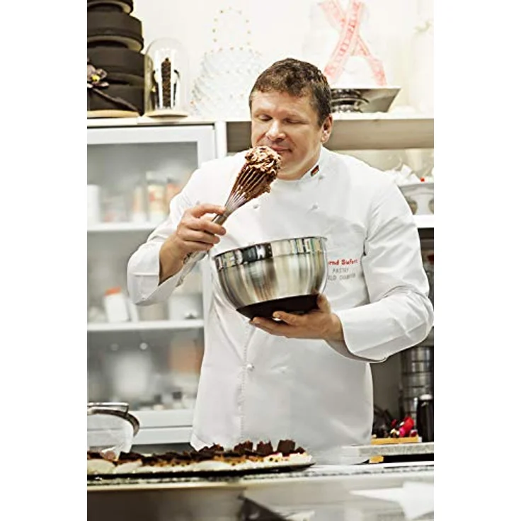 RÖSLE Schlagbesen, hochwertiger Schneebesen mit massivem Rundgriff und Aufhängeöse, Edelstahl 18/10, spülmaschinengeeignet, 32 cm – Bild 2