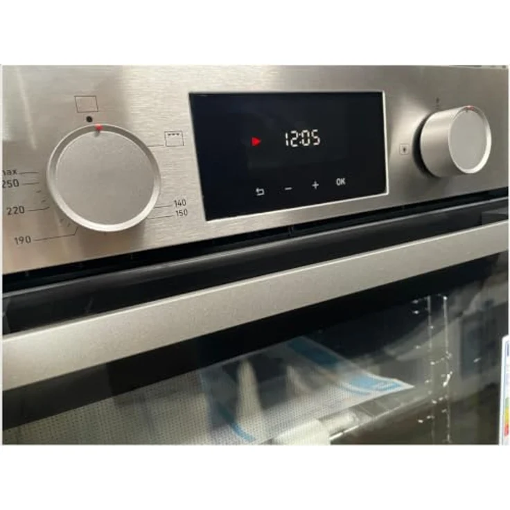 Gasline Herdset GB850-FIX, Gas-Einbaubackofen 69L Umluft + GAG70GLG 70 cm Gaskochfeld, Schwarz Glas, 5 Brenner, WOK-Brenner, A-Energieeffizienz – Bild 3