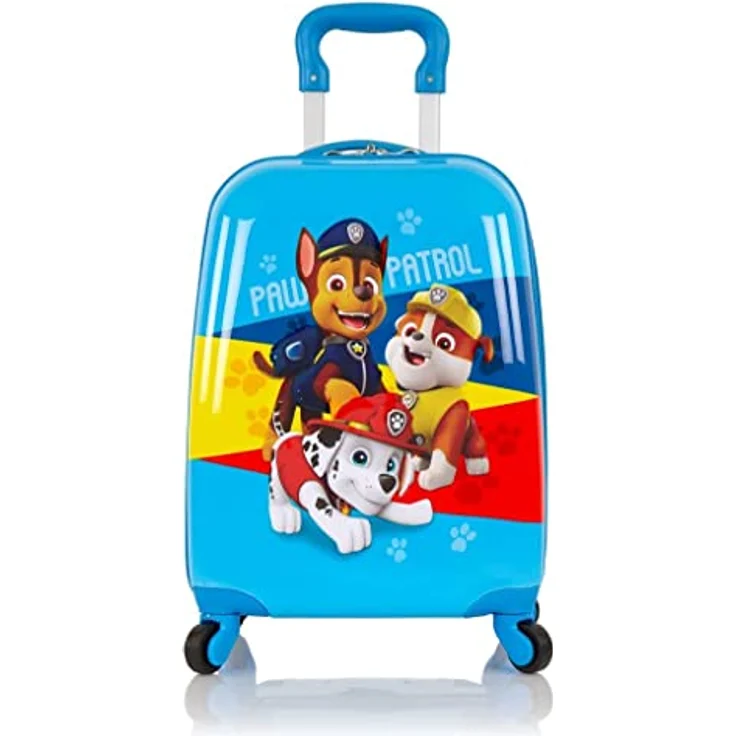 Heys Kinderkoffer Paw Patrol, Blau, 4 Rollen, Kindertrolley Handgepäck-Koffer Kinderreisegepäck – Bild 2