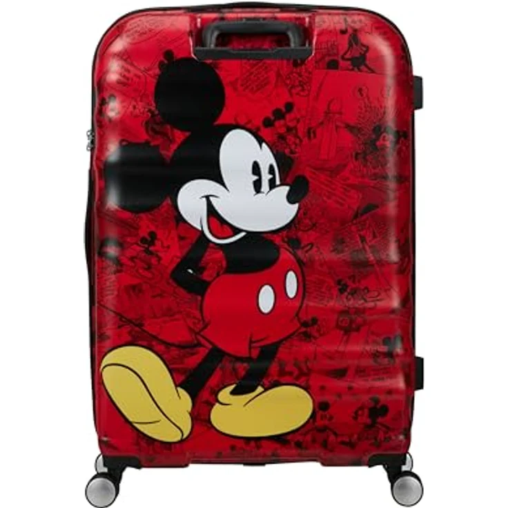 American Tourister Wavebreaker Disney FL - Spinner L, Koffer, 77 cm, 96 L, Mehrfarbig (Mickey Comics Red) - Robuste ABS-Konstruktion, TSA-Schloss, recycelte PET-Innenausstattung – Bild 4