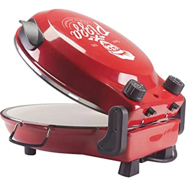 BEPER P101CUD300 Pizzaofen mit Herausnehmbarer Feuerfestplatte - Pizzaofen Elektrisch mit 5 Kochstufen und Zeitschaltuh – Bild 3