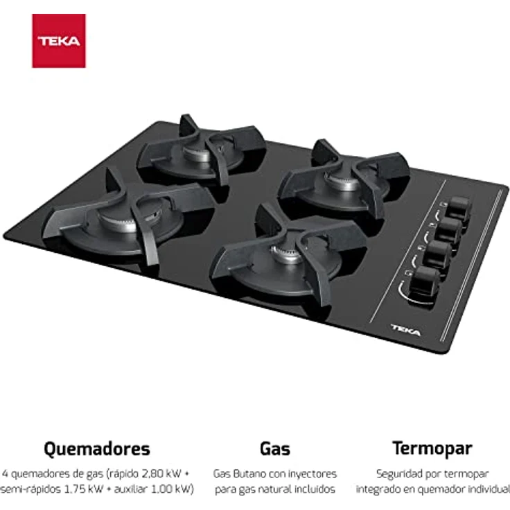 Teka GBC64003KBA Gaskochfeld 60 cm – Bild 4