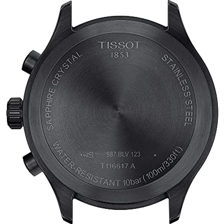 Tissot Chrono XL Vintage, Herren Quarz Chronograph Armbanduhr mit schwarzem PVD-Gehäuse, 45 mm, Lederarmband, Wasserdicht bis 10 bar – Bild 3