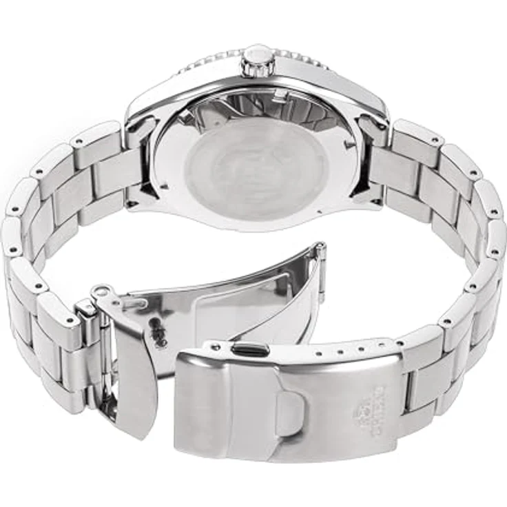 Orient Sportuhr RA-AC0Q03S10B, mechanische Armbanduhr mit 40 mm Edelstahlgehäuse, Saphirglas, weißem Zifferblatt und 20 ATM Wasserdichtigkeit – Bild 2