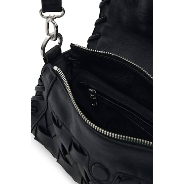 Desigual Argon Schultertasche, 28 cm, schwarz, 100% Polyurethan, kompakt und stylisch – Bild 3