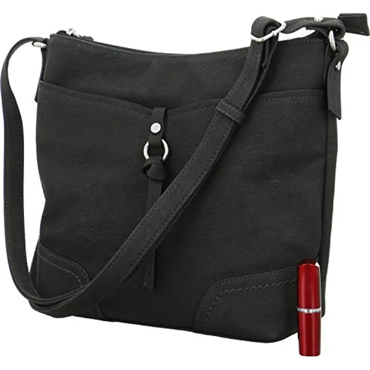 Tom Tailor Imeri Umhängetasche, 23 cm x 10 cm x 26 cm, schwarz, 100% Polyurethan