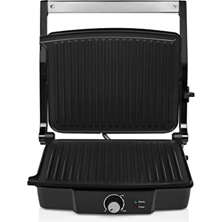 Tristar GR-2853 Kontaktgrill mit 180° Öffnung und Einer Bratfläche von 29 x 23,5 cm-auch als Tischgrill nutzbar, 2000 Watt, GR-2853, schwarz – Bild 5