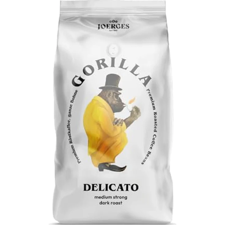 Joerges Gorilla Espresso Delicato, 1er Pack (1 x 1 kg), Weiß, Kaffeebohnen – Bild 2