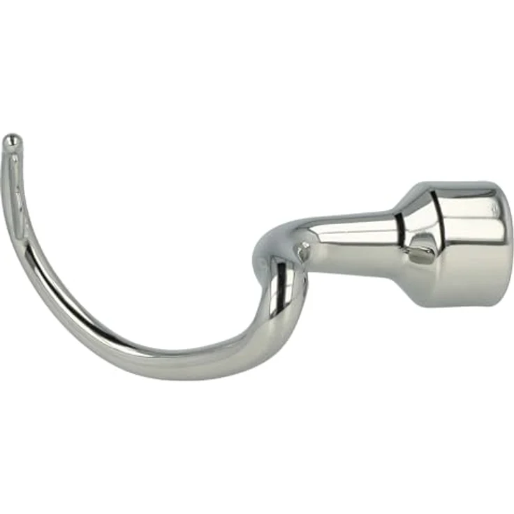 vhbw Knethaken für Küchenmaschine KSM180, KSM75, KSM85PS – Spiralrührhaken aus Edelstahl Silber, 14 x 6 cm, mit Antihaftbeschichtung – Bild 3
