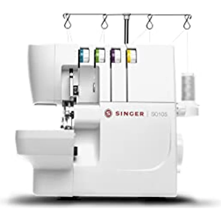 SINGER S0105 Weiß Overlock-Nähmaschine Overlock 1300 RPM Variabel Elektro Nähmaschine, weiß – Bild 6