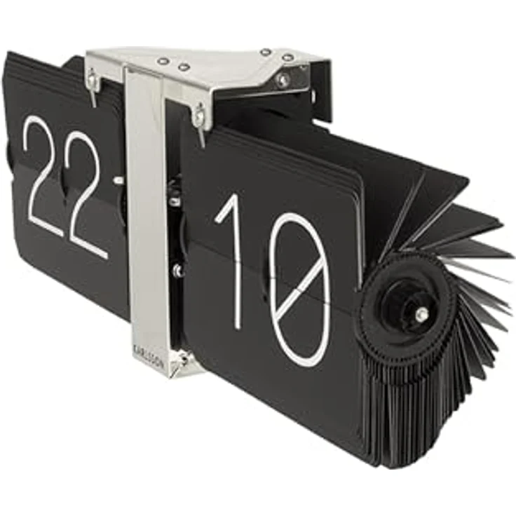 Karlsson No Case Flip-Clock, Wanduhr mit offenem Design und klar lesbaren Ziffern – Bild 6