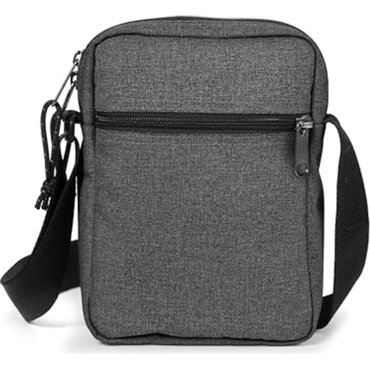 EASTPAK THE ONE Umhängetasche, 2.5 L - Black Denim (Grau) - Nylon/Polyester, verstellbarer Schultergurt, diverse Reißverschlusstaschen – Bild 3