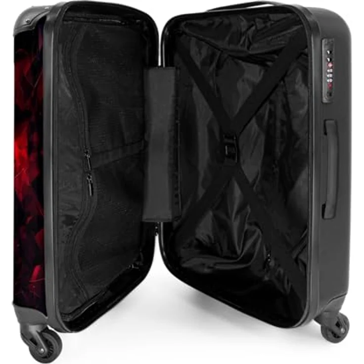 NoBoringSuitcases.com© Kinderkoffer Spiele - Neon 67 cm - 72 L, 4 Rollen, Mittelgroßer Reisetasche mit Rollen für 20kg, Kinderkoffer – Bild 5