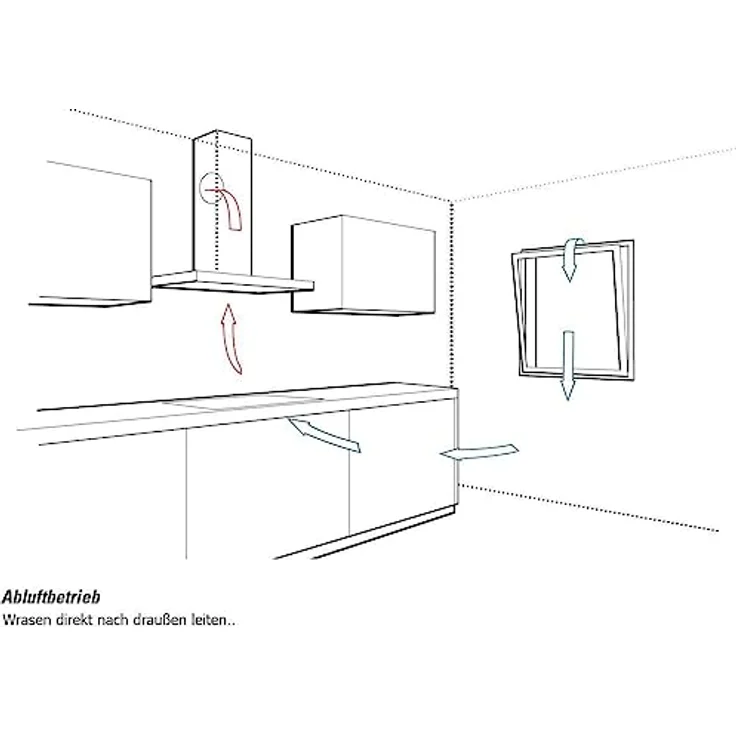 Elica Just Dry @BLMAT/A/55, Kopffreihaube 55 cm mit WLAN-Steuerung und No Drip System, Schwarz Matt – Bild 3