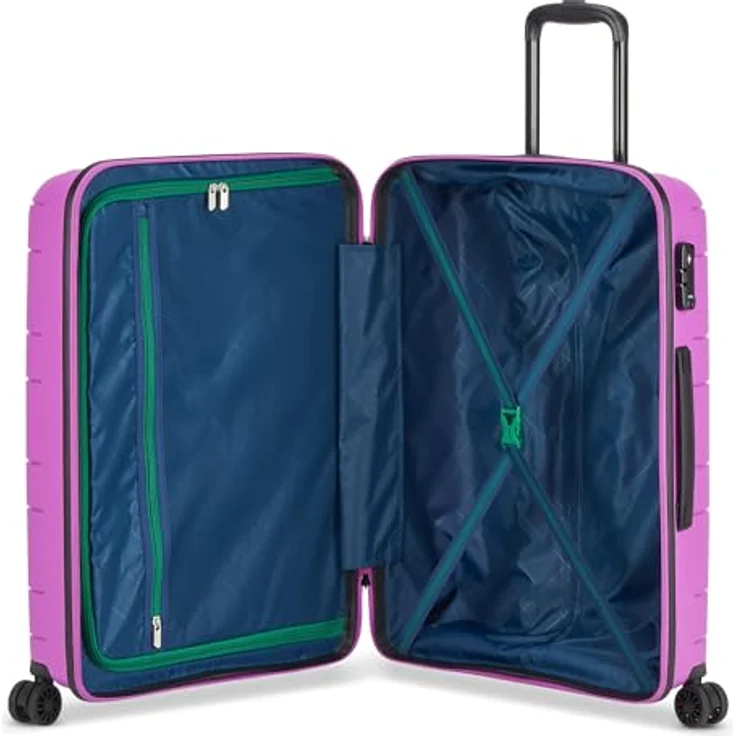 MODO by Roncato Supernova 2.0, 3-teiliges Kofferset mit 4 Rollen, 100% Polypropylen, lila, Maße: 51 cm x 31 cm x 76 cm – Bild 8