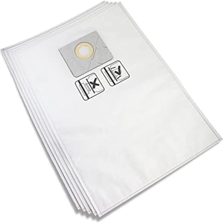 MENZER Vliesfiltertüten Set 30 l (5 Stk.) für Sicherheitssauger VCL/VCM 530 PRO (Wood) – Effektive Filtration für 30 l Tankvolumen