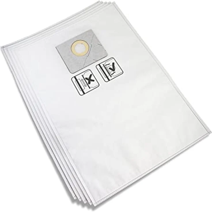MENZER Vliesfiltertüten Set 30 l (5 Stk.) für Sicherheitssauger VCL/VCM 530 PRO (Wood) – Effektive Filtration für 30 l Tankvolumen