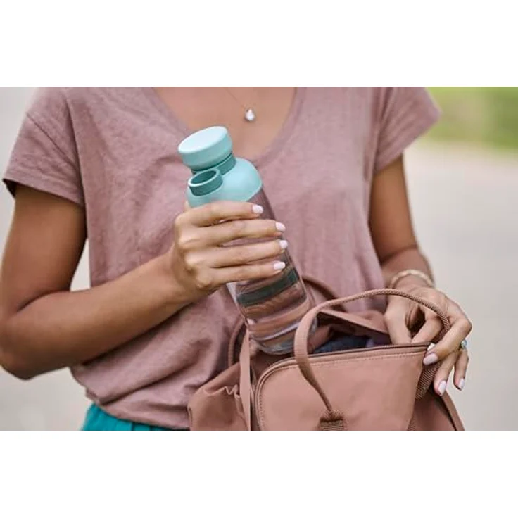 Mepal VITA Trinkflasche, grün und transparent, auslaufsicher, 700 ml, spülmaschinenfest, Ø 7,5 cm – Bild 3