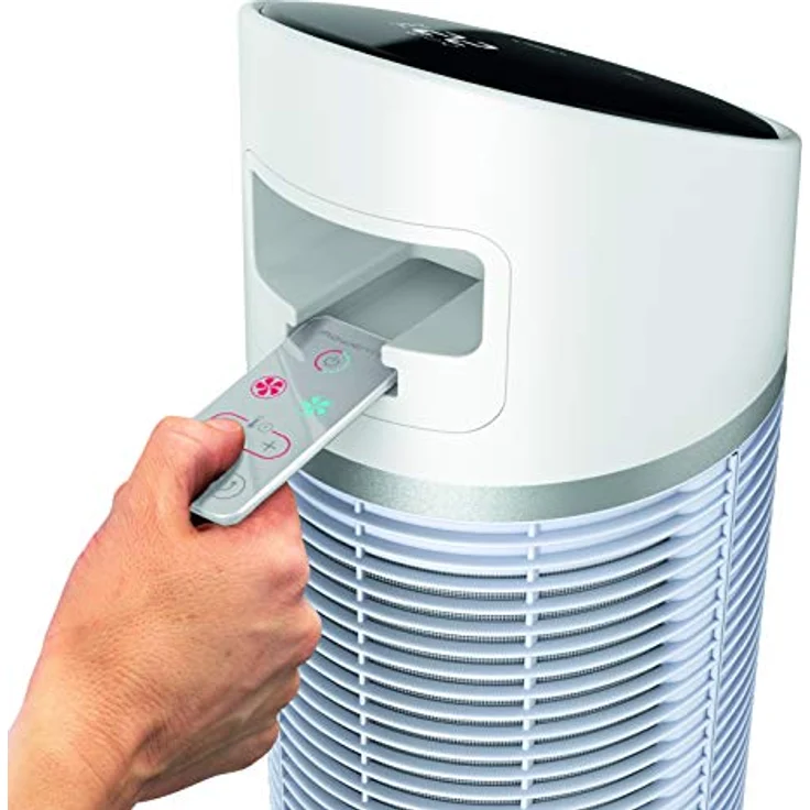 Rowenta HQ8120 Silent Comfort 3in1 Turmventilator | Heizlüfter- und Ventilatorfunktion | filtert die Luft | Eco-Heizmodus | Smart-Modus | Fernbedienung | Timer | Auto-Off | Weiß, Heizlüfter – Bild 2