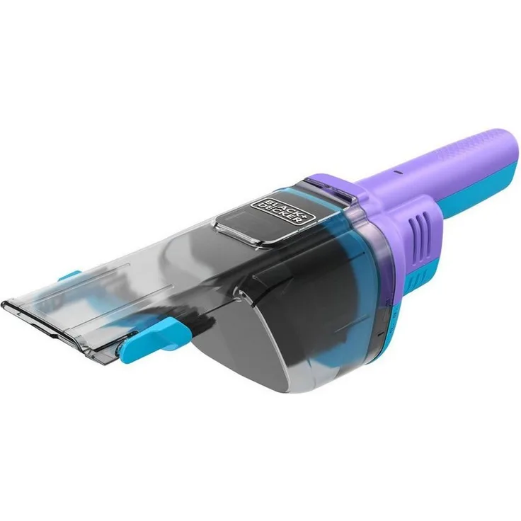 Black + Decker Akku-Hand-und Stielstaubsauger NVD220BP, 16 AW Saugleistung, 14 Minuten Arbeitszeit, blau