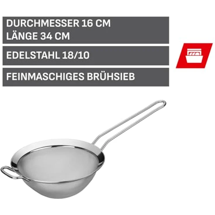 Silit Küchensieb Ø 16 cm Edelstahl rostfrei 18-10 spülmaschinengeeignet – Bild 3