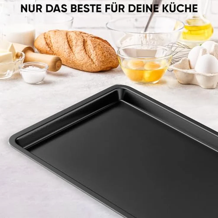 Stillstern Backblech, emaillierte Fettpfanne für Minibackofen, B40cm x T31cm x H2,5cm – Bild 9