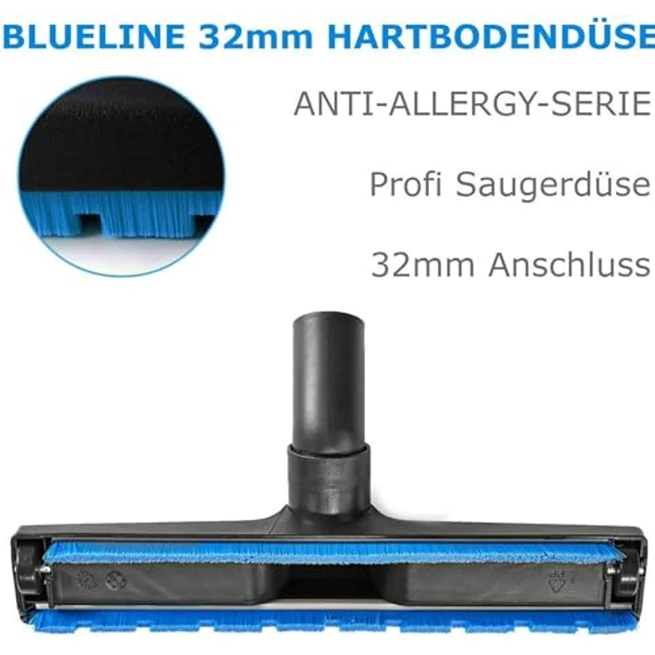 Maxorado Parkett Staubsaugerdüse 32mm, kompatibel mit DeLonghi, Dirt Devil, Philips & mehr, für kratzfreie Reinigung von Parkett und Hartböden, inkl. Anti-Allergy Borsten und Laufrollen – Bild 2