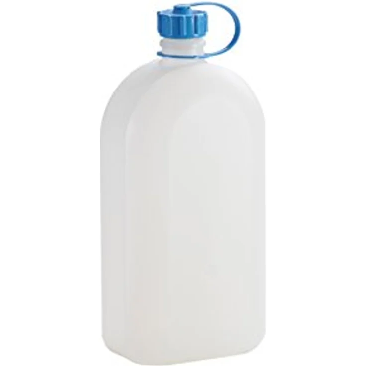 hünersdorff Kunststoffflasche / Trinkflasche / Vorratsflasche mit dichtem Schraubdeckel, Chemie- und Lebensmittelbeständig, 3 Liter, Made in Germany – Bild 2