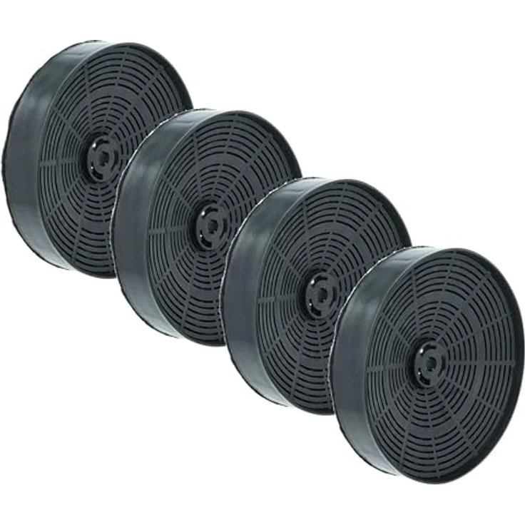 vhbw Aktivkohlefilter 4er Set kompatibel mit Zanker Dunstabzugshaube 902979379/2, 5029457000/2, wirksam gegen Fett und Gerüche – Bild 1