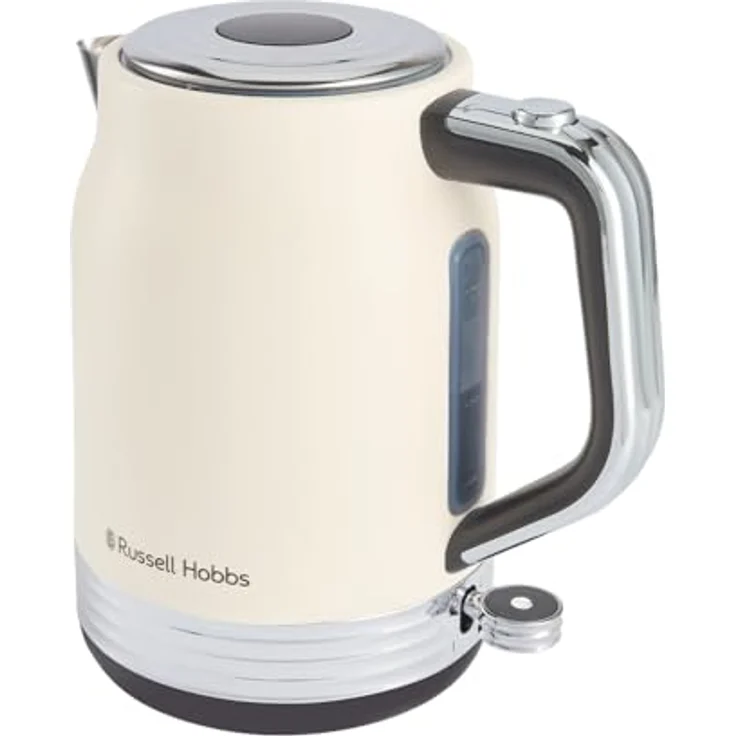 Russell Hobbs Hanley Retro Jasmine, Wasserkocher 1,7L, 2400W, Edelstahl, Vintage Design, Perfect Pour Ausgusstülle, 360° Sockel mit Kabelaufbewahrung – Bild 1