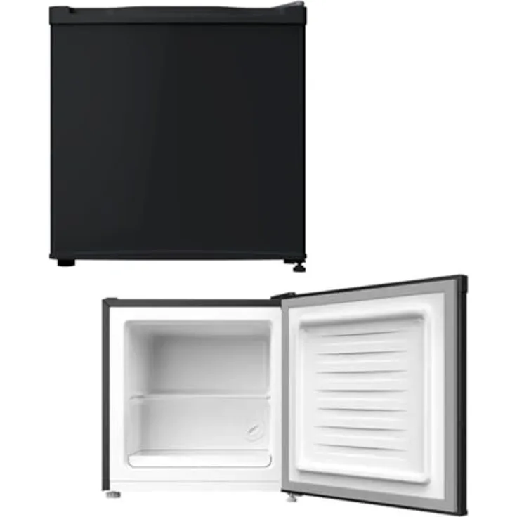PKM Gefrierbox GB31CBAZ, Mini-Gefrierschrank mit Energieeffizienzklasse C, integrierten Griffen und Glasboden