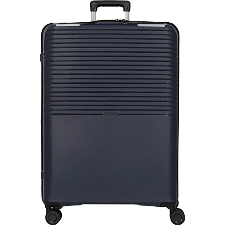 D & N Trolley Koffer aus sehr flexiblem und stoßfestem Polypropylen - Teleskopgriff - TSA Schloss - 4 Räder - 100l - Blau