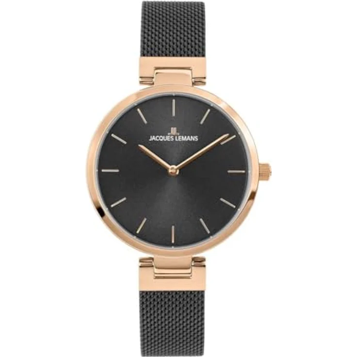 Jacques Lemans Armbanduhr Damen Milano Classic 1 2110J, Quarzuhr, 34 mm, silber – Bild 2