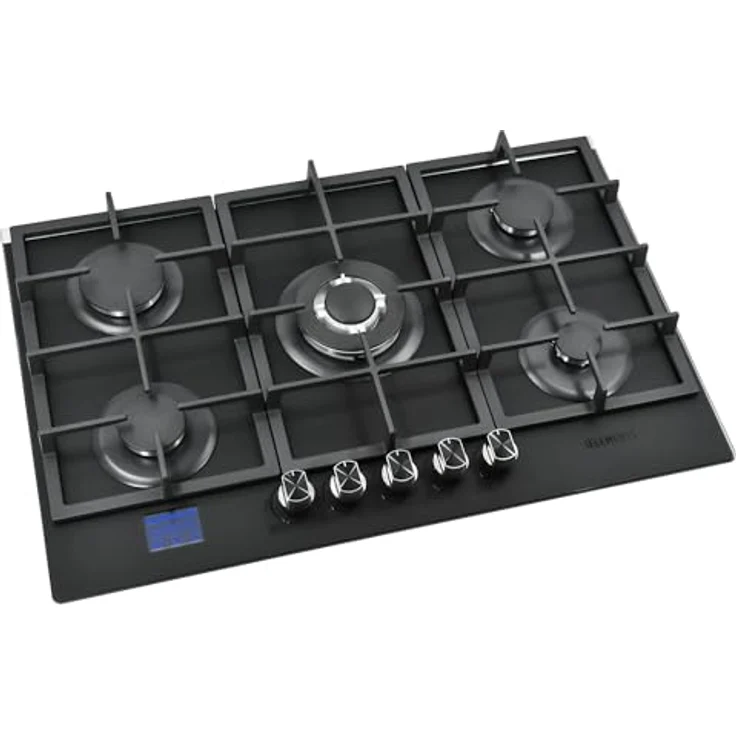KB Elements Induktions-Kochfeld ELK105, 5 Zonen, Warmhaltefunktion, Flexzone, Timer, Kindersicherung, schwarzes Mikrokristall-Keramikglas, 9400 Watt – Bild 1
