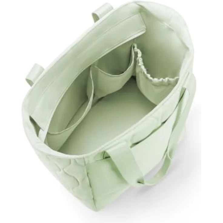 reisenthel travelshopper puffer iced matcha, geräumige Hand- und Reisetasche mit Reißverschluss und Trolley-Aufsteckfunktion, 22 L – Bild 4