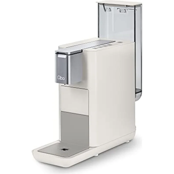 Tchibo Qbo „ESSENTIAL“ Premium Kapselmaschine inkl. 30 Qbo Kapseln für Espresso, Caffè und Caffè Grande, kompaktes Design, Bright Sand – Bild 3