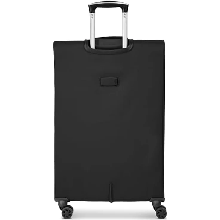 Franky Melbourne 3.0 Koffer L | Trolley Weichgepäck mit 4 Rollen, Hemdenfach, arretierbarer Griff, Dehnfalte, Packriemen, Zahlenschloss, Adressschild | Schwarz – Bild 4