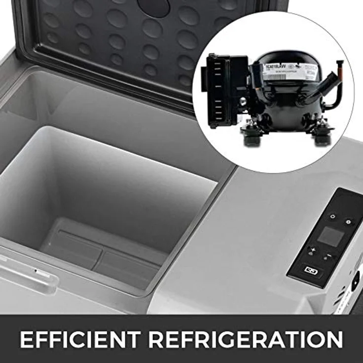 VEVOR 40L Kompressor Autokühlschrank, Edelstahl, mit -20°C bis 20°C Kühlung, tragbar für Auto und Zuhause, USB-Schnittstelle, mit Temperaturanzeige – Bild 4