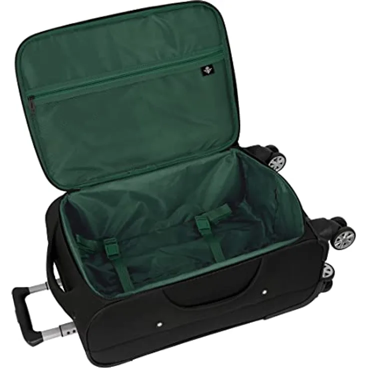 Real Betis Balompie Trolley, weich, 20 Zoll, Koffer mit Rollen, Sicherheitsschloss, Leichter Koffer, 35 x 20 x 51 cm, Schwarz, Schwarz, Estándar, Lässig